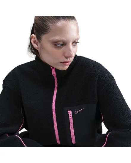 Veste Femme W NSW SHERPA FULL ZIP JKT Noir
