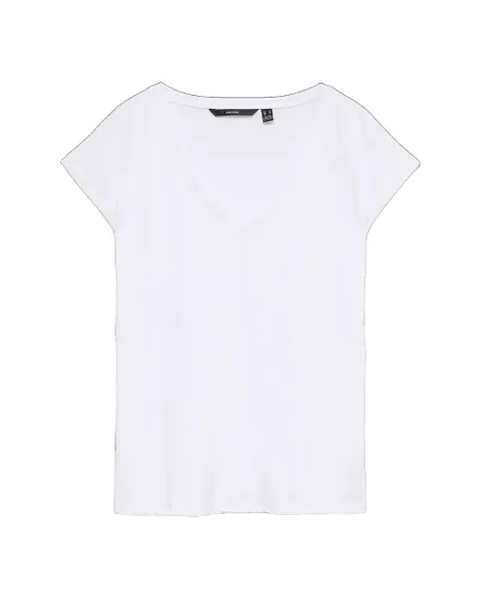 T-shirt Femme VMFILLI SS V-NECK TEE NOOS