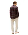 Chemise Homme FLANNEL TARTAN POCKET RF SHIRT Bordeaux