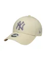Casquette Femme Yankees Métallique Beige