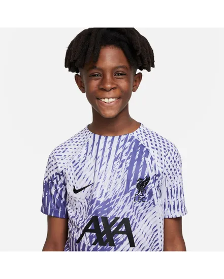 T-shirt Football Enfant plus âgé LFC Y NK DF TOP SS PM AW Violet