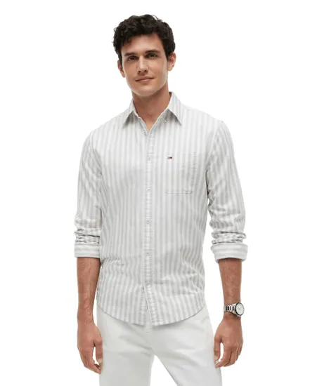 Chemise Oxford Homme Tommy Jeans Reg Stripe