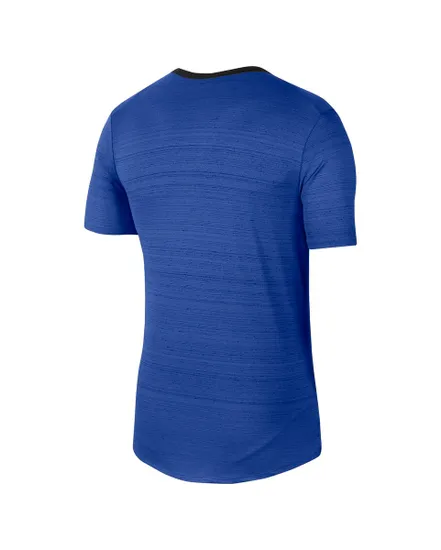 T-Shirt de running Homme M NK DF MILER TOP SS Bleu