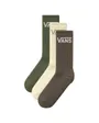 Lot de 3 paires de chaussettes Unisexe CLASSIC CREW Multicolore