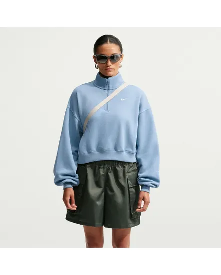 Sweat Col Montant Femme Nike Studio Fleece Crop