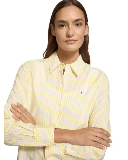 Chemise Femme Popeline Rayée Tommy Hilfiger