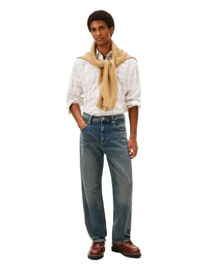 Chemise Homme REG CHECK CORD S Écru