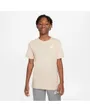 T-shirt manches courtes Enfant plus agé K NSW TEE EMB FUTURA Beige