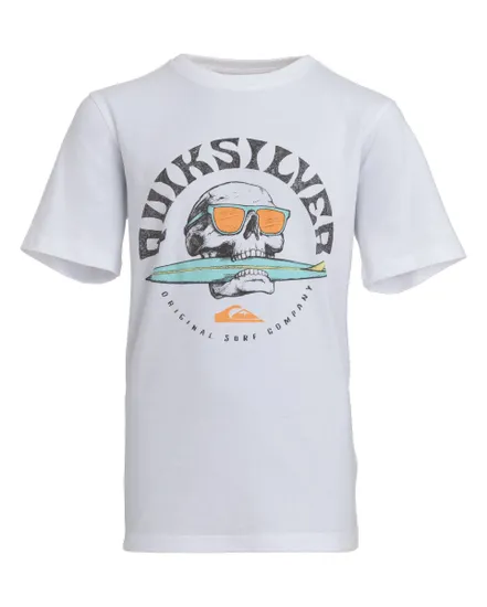 T-SHIRT GARÇON SUNNY SKULL SS YOUTH Blanc