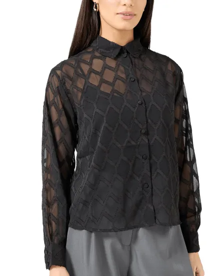 Chemise Femme Galileo L/S Shirt Wvn Btq Ga