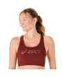 Brassière Femme ESSENTIAL ASICS LOGO PADLESS BRA Rouge