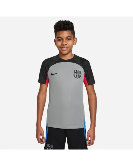 Maillot Enfant plus âgé FCB YNK DF STRK SS TOP KKS CL Gris Barcelone