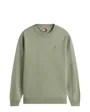 Sweat col rond Homme REG S FLAG CREW EXT Vert Sauge