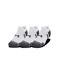 Lot de 3 paires de Socquettes Unisexe UA PERFORMANCE TECH 3PK NS Blanc