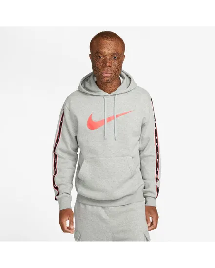 Sweat a capuche manches longues Homme Nike M NSW REPEAT SW FLC PO HOOD BB Gris Sport 2000 Ref DX2028 064