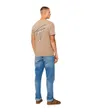T-shirt col rond Homme REG SIGN CITY TEE EXT Taupe