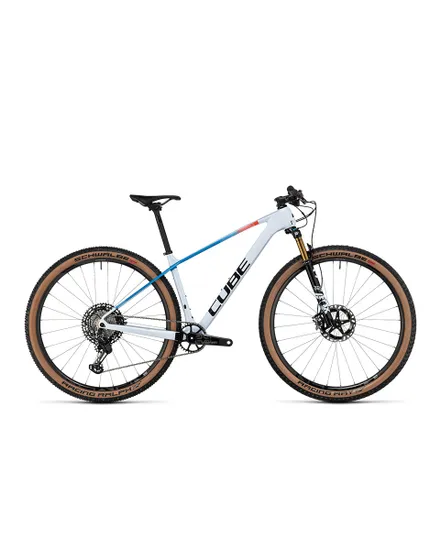 VTT semi rigide Unisexe ELITE C:68X SLX Blanc/Bleu/Rouge