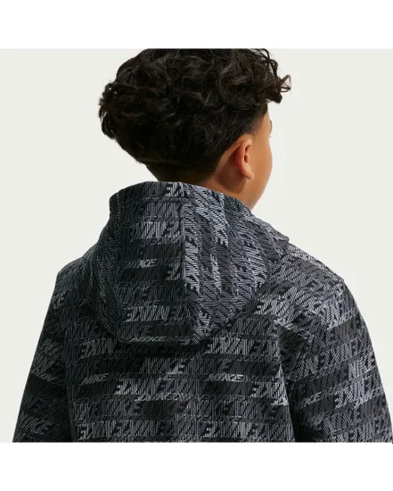 Sweat Enfant K NSW CLUB FLC PO HDY AOP Gris