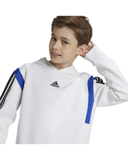 Sweat à capuche Enfant B HD CB Blanc