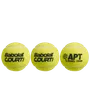 Lot de 3 balles de padel Unisexe COURT PADEL X3 Jaune