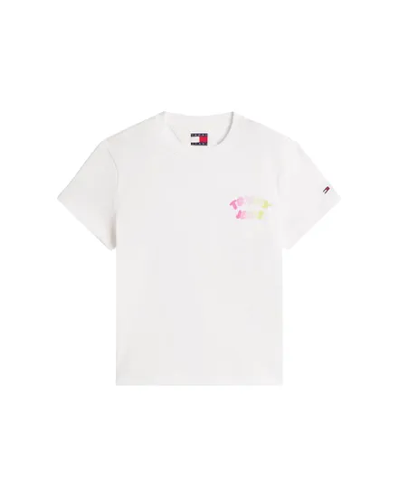 Tee-shirt Femme Bubble Logo Ecru