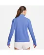 Haut col zip Femme W NK SWSH HBR HZ MID Bleu