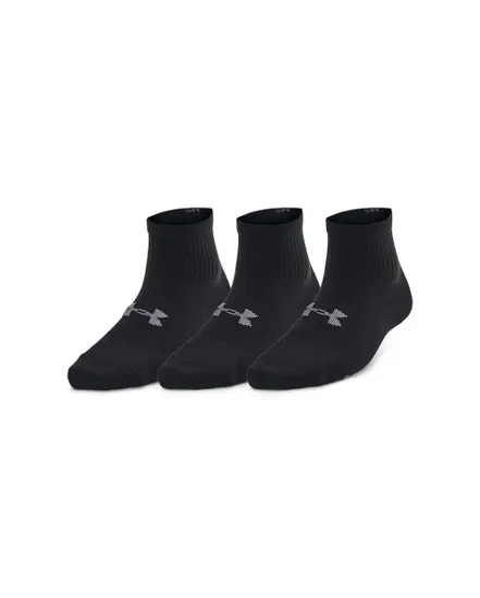 Socquettes Enfant UA ESSENTIAL 3PK QTR YTH Noir