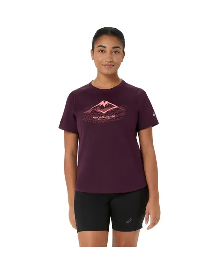T-shirt Femme FUJITRAIL LOGO SS TOP Bordeaux