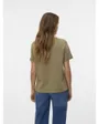 T-shirt col V Femme VMFADORA S/S V-NECK T-SHIRT JRS BTQ GA Vert