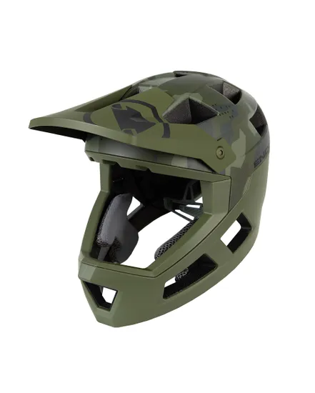 Casque VTT intégral Enfant SINGLETRACK Vert Olive