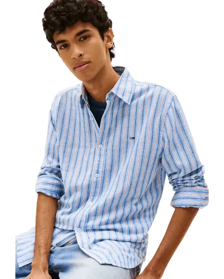 Chemise Homme Regular Linen Mix Stripes