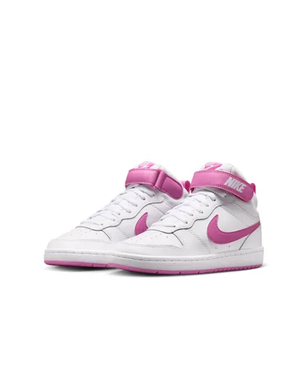 Chaussures Fille COURT BOROUGH MID 2 (GS) Blanc