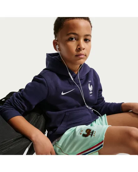Short de football Enfant plus agé FFF Y NK DF SHORT STAD AW Bleu
