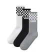 Lot de 3 paires de chaussettes Homme CLASSIC CHECK CREW Noir