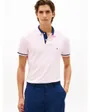 T-shirt Homme CONTRAST COLLAR BLOCK REG POLO Rose