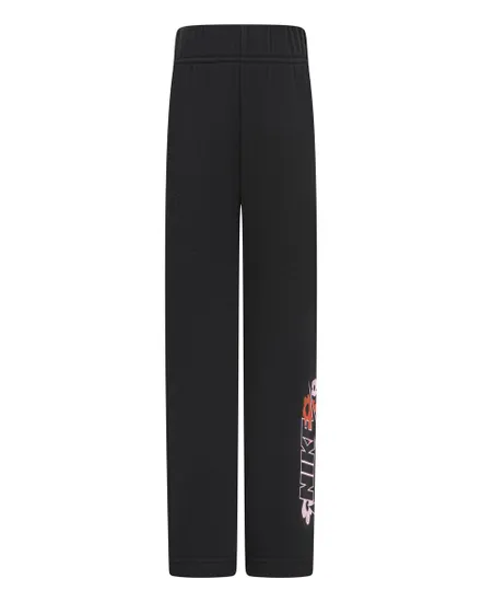 Legging Fille FLORAL FLEECE WIDE LEG PANT Noir