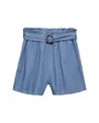 Short Jean Femme VMFLEUR Paperbag Tencel