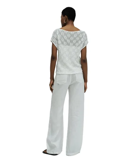 T-Shirt Femme Salsa Dentelle Blanc