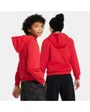 Sweat à capuche Enfant K NSW CLUB FLC HDY HBR Rouge