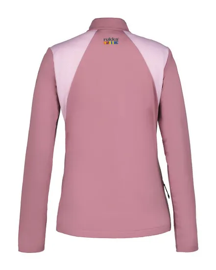 Haut col zip Femme MERISAARI Rose