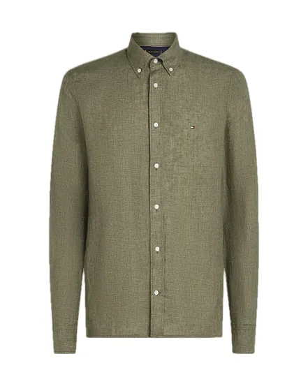 Chemise Homme PIGMENT DYED LI SOLID RF SHIRT Vert