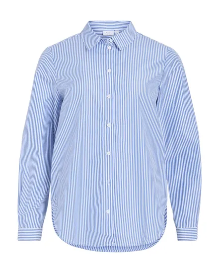 Chemisier Femme VIDOJA LS STRIPED TAPE SHIRT Bleu