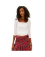 T-Shirt Manches Longues Femme Coton Côtelé Doux