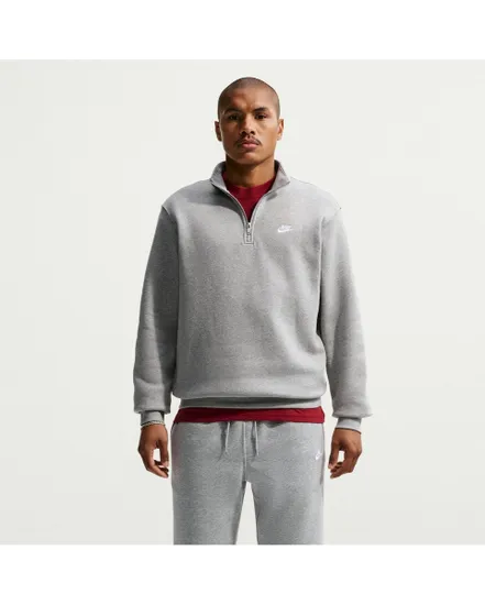 Pull col zip Homme M NK CLUB BB HZ TOP Gris