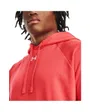 Sweat à capuche Homme UA RIVAL FLEECE HOODIE Rouge