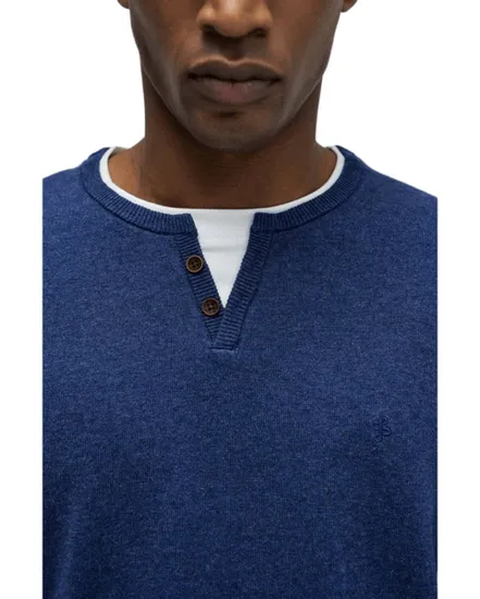 Pullover Homme Knit Henley Col Jersey