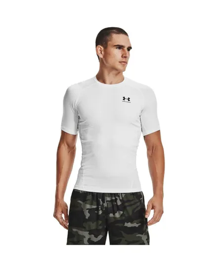 T-Shirt MC Homme UA HG ARMOUR COMP SS Blanc