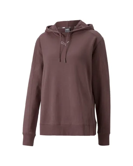 Sweatshirt à capuche manches longues Femme W HER HD TR Marron