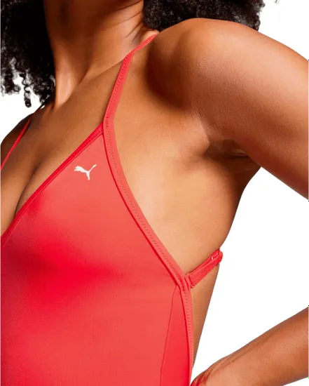 Maillot De Bain Femme Puma Vneck Padded Swimsuit