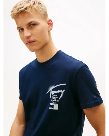 T-shirt Homme TJM REG CITY SIGN SS TEE EXT Bleu